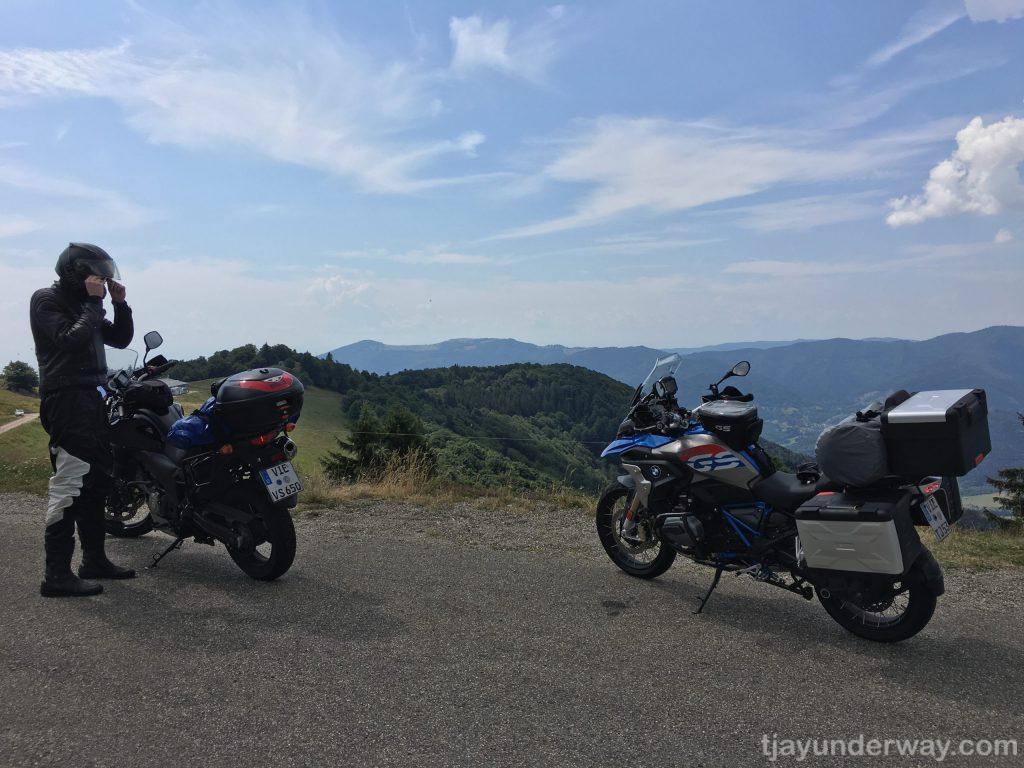 Picture of our bikes as we are getting ready to leave the Vogesen.